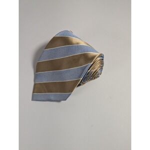 Sean John Tall 100% Silk Tie Gold Striped 57"L‎ 3.50"W Neck Tie
